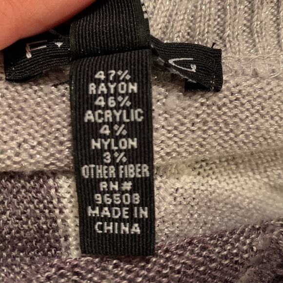 FANG Sweater Black and Grey open front.size small. - Picture 5 of 5